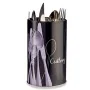 Cutlery Organiser Black Metal 1 L Pieces of Cutlery (24 Units) by Kinvara, Shelves and supports - Ref: S3624729, Price: 67,91...