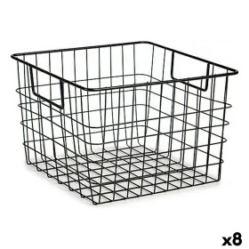 Cesto Con manici Nero Acciaio 29 x 19,5 x 32 cm (8 Unità) di Kinvara, Scatole e cassapanche - Rif: S3624771, Prezzo: 62,64 €,...