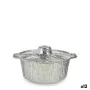 Set of Kitchen Dishes Disposable Pan With lid Aluminium 25,5 x 22 x 9,5 cm (12 Units) by Kinvara, Disposable moulds - Ref: S3...