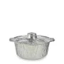 Ensemble de plats pour la cuisine Jetable Casserole Avec couvercle Aluminium 25,5 x 22 x 9,5 cm (12 Unités) de Kinvara, Moule...