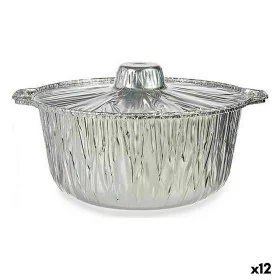 Ensemble de plats pour la cuisine Aluminium 29 x 26 x 12 cm Jetable Avec couvercle Casserole (12 Unités) de Kinvara, Moules j...