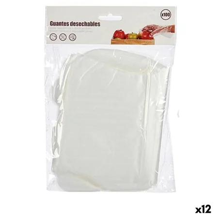 Disposable Gloves Set Transparent Plastic (12 Units) by BigBuy Home, Gloves - Ref: S3624794, Price: 13,43 €, Discount: %