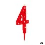 Candle Birthday Number 4 (12 Units) by BigBuy Party, Party items - Ref: S3624796, Price: 14,06 €, Discount: %