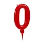 Candle Birthday Red Number 0 (12 Units) by BigBuy Party, Party items - Ref: S3624797, Price: 12,90 €, Discount: %