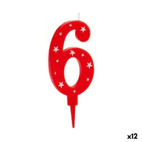 Candle Birthday Number 6 (12 Units) by BigBuy Party, Party items - Ref: S3624798, Price: 14,64 €, Discount: %