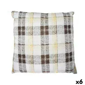 Cushion 60 x 60 cm Frames Brown (6 Units) by Gift Decor, Cushions - Ref: S3624816, Price: 40,28 €, Discount: %