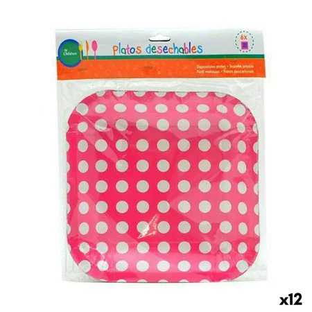 Set de Platos Puntos Desechable 24 x 2 x 19 cm (12 Unidades) de BigBuy Party, Platos - Ref: S3624819, Precio: 7,78 €, Descuen...