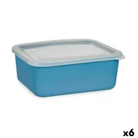 Caja de Almacenaje con Tapa Azul oscuro 14,5 x 7 x 19,5 cm (6 Unidades) de BigBuy Home, Cajas y arcones de almacenaje - Ref: ...