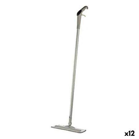 Mopa Tripla com Pulverizador Aço inoxidável Plástico 14 x 40 x 128 cm (12 Unidades) de Kipit, Vassouras e mopas - Ref: S36249...