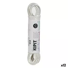 Corda para estendal Branco PVC 20 m (12 Unidades) de Kipit, Cordas para estendal - Ref: S3624939, Preço: 21,84 €, Desconto: %