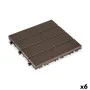 Interlocking Floor Tile Composite Brown Polyethylene 30 x 2,6 x 30 cm (6 Units) by Ibergarden, Floors - Ref: S3624972, Price:...