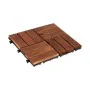 Interlocking Floor Tile Brown Polyethylene Acacia 30 x 2,8 x 30 cm (6 Units) by Ibergarden, Floors - Ref: S3624975, Price: 22...