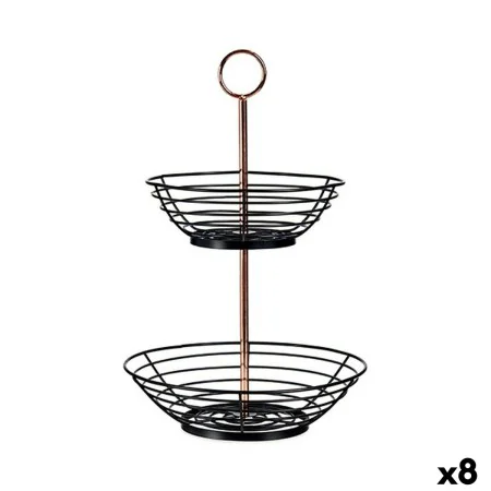 Fruteira Preto Cobre Ferro 28,5 x 8,5 x 28,5 cm (8 Unidades) de Kinvara, Pratos e fontes - Ref: S3624976, Preço: 75,71 €, Des...