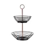 Fruit Bowl Black Copper Iron 28,5 x 8,5 x 28,5 cm (8 Units) by Kinvara, Plates and dishes - Ref: S3624976, Price: 83,57 €, Di...