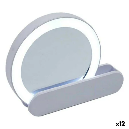 Miroir Lumière LED 9 x 2 x 10 cm Blanc ABS (12 Unités) de Berilo, Rétroviseurs - Réf : S3624987, Prix : 68,74 €, Remise : %