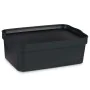 Boîte de rangement avec couvercle Anthracite Plastique 6 L 21 x 11 x 32 cm (12 Unités) de Kipit, Boîtes et coffres de rangeme...