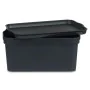 Scatola portaoggetti con coperchio Antracite Plastica 7,5 L 21 x 14,2 x 32 cm (12 Unità) di Kipit, Scatole e cassapanche - Ri...