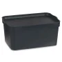 Scatola portaoggetti con coperchio Antracite Plastica 7,5 L 21 x 14,2 x 32 cm (12 Unità) di Kipit, Scatole e cassapanche - Ri...