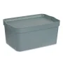 Aufbewahrungsbox mit Deckel Grau Kunststoff 7,5 L 21 x 14,2 x 32 cm (12 Stück) von Kipit, Aufbewahrungsboxen und -truhen - Re...