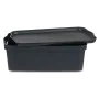 Boîte de rangement avec couvercle Anthracite Plastique 14 L 29,5 x 14,3 x 45 cm (12 Unités) de Kipit, Boîtes et coffres de ra...