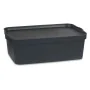 Boîte de rangement avec couvercle Anthracite Plastique 14 L 29,5 x 14,3 x 45 cm (12 Unités) de Kipit, Boîtes et coffres de ra...