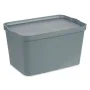 Caja de Almacenaje con Tapa Gris Plástico 24 L 29,3 x 24,5 x 45 cm (6 Unidades) de Kipit, Cajas y arcones de almacenaje - Ref...