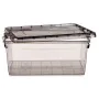 Storage Box with Lid Anthracite Plastic 22 L 32 x 20,5 x 50 cm (6 Units) by Kipit, Storage boxes and chests - Ref: S3625005, ...