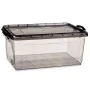 Caja de Almacenaje con Tapa Antracita Plástico 22 L 32 x 20,5 x 50 cm (6 Unidades) de Kipit, Cajas y arcones de almacenaje - ...