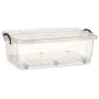 Boîte de rangement avec roues Transparent Plastique 30 L 40 x 20,5 x 63 cm (6 Unités) de Kipit, Rangement sous lit - Réf : S3...