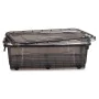 Boîte de rangement avec roues Anthracite Plastique 30 L 40 x 20,5 x 63 cm (6 Unités) de Kipit, Rangement sous lit - Réf : S36...