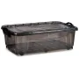 Boîte de rangement avec roues Anthracite Plastique 30 L 40 x 20,5 x 63 cm (6 Unités) de Kipit, Rangement sous lit - Réf : S36...