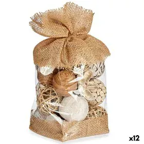 Boule Décorative Blanc Marron 13 x 29 x 13 cm (12 Unités) de Gift Decor, Objets de décoration - Réf : S3625045, Prix : 89,88 ...