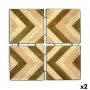 Decorazione da Parete Bafana Marrone Beige 3 x 82,5 x 82,5 cm (2 Unità) di Gift Decor, Frontoni - Rif: S3625080, Prezzo: 81,5...