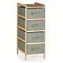 Chest of drawers Grey Wood Textile 34 x 84,5 x 36 cm (2 Units) by Kipit, Chest of Drawers - Ref: S3625083, Price: 70,11 €, Di...