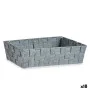 Cesta Multiusos Cinzento Tecido 3,8 L 34 x 8,5 x 21 cm (18 Unidades) de Kipit, Caixas de arrumação sem tampa - Ref: S3625085,...