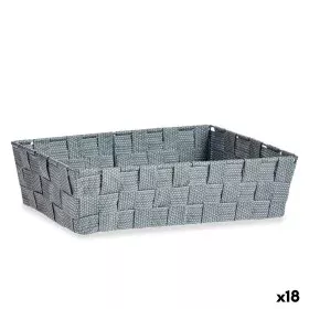 Panier Multi-usages Gris Tissu 3,8 L 34 x 8,5 x 21 cm (18 Unités) de Kipit, Boîtes de rangement ouvertes - Réf : S3625085, Pr...