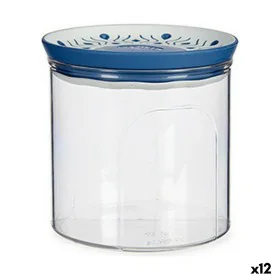 Barattolo Stefanplast Tosca Ermetico Azzurro Plastica 700 ml 11,7 x 11 x 11,7 cm (12 Unità) di Stefanplast, Barattoli ermetic...