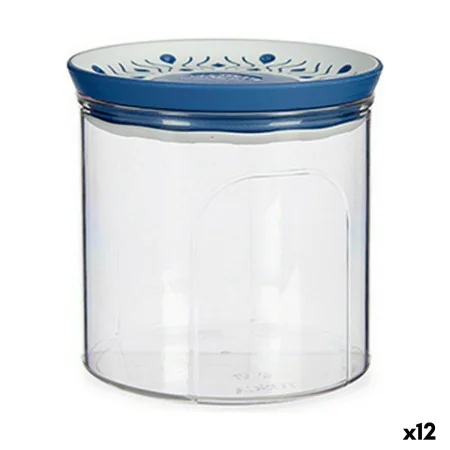 Bote Stefanplast Tosca Hermético Azul Plástico 700 ml 11,7 x 11 x 11,7 cm (12 Unidades) de Stefanplast, Botes herméticos y ac...