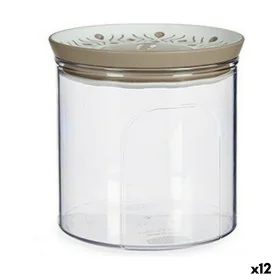 Barattolo Stefanplast Tosca Ermetico Beige Plastica 700 ml 11,7 x 11 x 11,7 cm (12 Unità) di Stefanplast, Barattoli ermetici ...