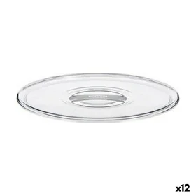 Cover Stefanplast Tosca Transparent Plastic 23,5 x 2 x 23,5 cm (12 Units) by Stefanplast, Airtight jars and accessories - Ref...