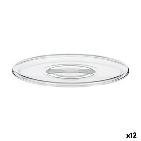 Cover Stefanplast Tosca Transparent Plastic 19,5 x 2 x 19,5 cm (12 Units) by Stefanplast, Airtight jars and accessories - Ref...