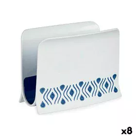 Napkin holder Stefanplast Tosca Blue Plastic 8,8 x 11 x 15 cm (8 Units) by Stefanplast, Shelves and supports - Ref: S3625104,...