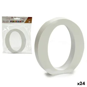 Lettre O Blanc Bois 2 x 16 x 14,5 cm (24 Unités) de Pincello, Lettres et chiffres - Réf : S3625108, Prix : 14,02 €, Remise : %