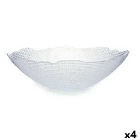 Bowl Infinity Transparent Crystal 31 x 8,3 x 31 cm (4 Units) by Vivalto, Plates and dishes - Ref: S3625116, Price: 20,01 €, D...