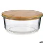 Round Lunch Box with Lid Bamboo 17 x 7 x 17 cm (12 Units) by Vivalto, Food storage - Ref: S3625119, Price: 64,58 €, Discount: %