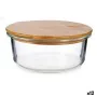 Panier-repas rond avec couvercle Bambou 15 x 6,5 x 15 cm (12 Unités) de Vivalto, Stockage des aliments - Réf : S3625120, Prix...