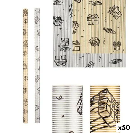 Gift Wrap 70 x 200 cm (50 Units) by BigBuy Home, Gift Wrapping Paper - Ref: S3625165, Price: 33,57 €, Discount: %