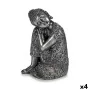 Figura Decorativa Buda Sentado Plateado 20 x 30 x 20 cm (4 Unidades) de Gift Decor, Adornos - Ref: S3625169, Precio: 83,85 €,...