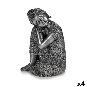 Deko-Figur Buddha Sitzend Silberfarben 20 x 30 x 20 cm (4 Stück) von Gift Decor, Ornamente - Ref: S3625169, Preis: 83,85 €, R...