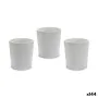 Planter Pattern White Ceramic 12,3 x 12 x 12,3 cm (144 Units) by Ibergarden, Cachepots - Ref: S3625180, Price: 199,92 €, Disc...